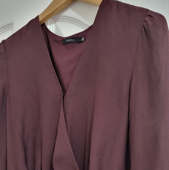 Talula Aritizia Long sleeve Maroon Dress - Picture 6 of 6